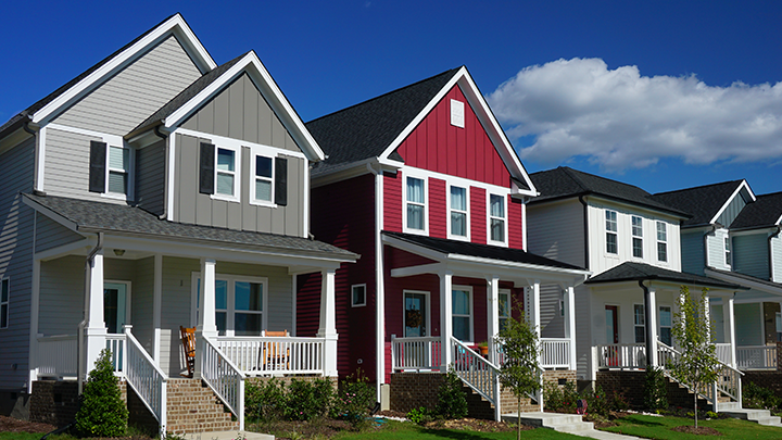 houses on street